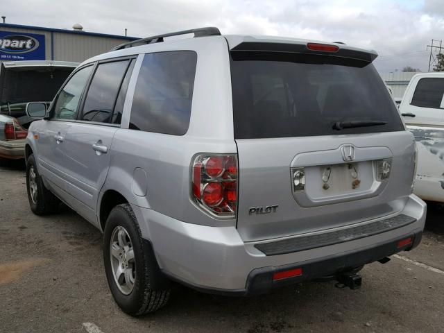 5FNYF28456B038645 - 2006 HONDA PILOT EX SILVER photo 3