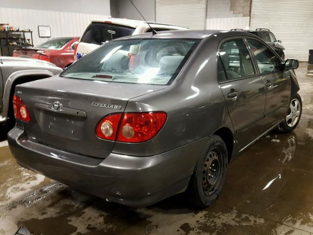 2T1BR32E97C783103 - 2007 TOYOTA COROLLA CE GRAY photo 4