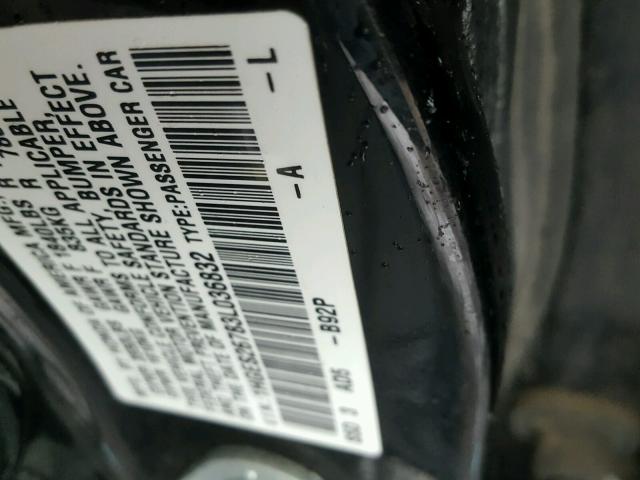 1HGES26783L036832 - 2003 HONDA CIVIC EX BLACK photo 10