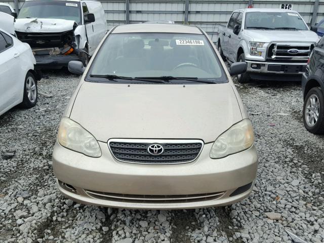 1NXBR32E26Z688394 - 2006 TOYOTA COROLLA CE GOLD photo 9