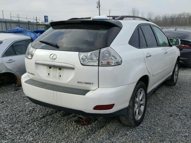 2T2GK31U18C054464 - 2008 LEXUS RX 350 WHITE photo 4