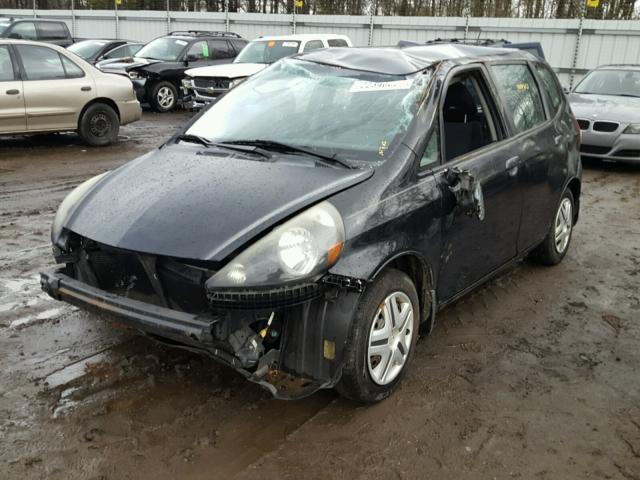 JHMGD37408S070772 - 2008 HONDA FIT BLACK photo 2