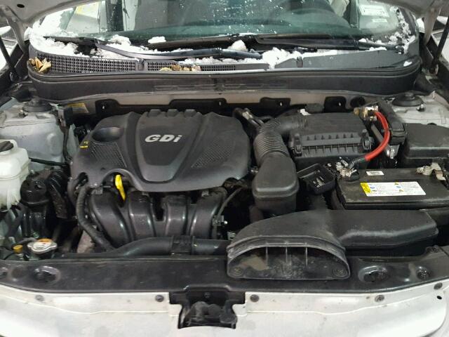 5NPEB4AC1DH744540 - 2013 HYUNDAI SONATA GLS SILVER photo 7