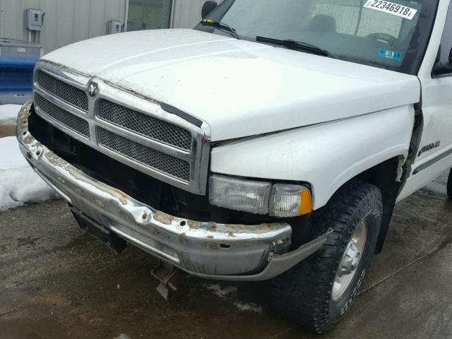 3B7KF26ZXYM219002 - 2000 DODGE RAM 2500 WHITE photo 9