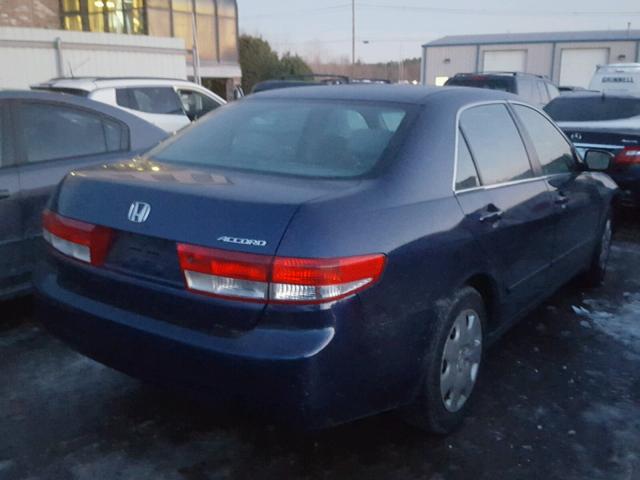 1HGCM66374A049039 - 2004 HONDA ACCORD LX BLUE photo 4