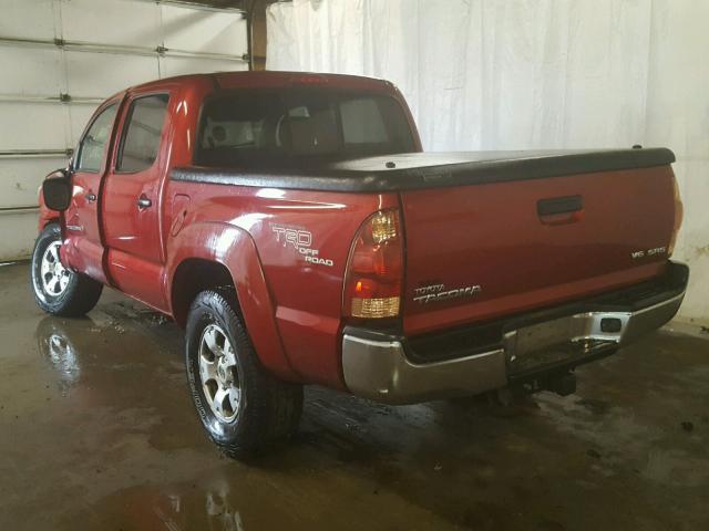 5TELU42NX6Z208154 - 2006 TOYOTA TACOMA DOU RED photo 3