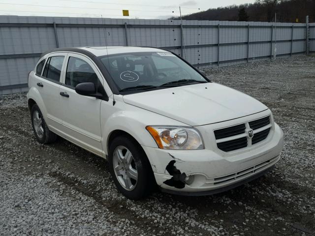 1B3HB48B77D388228 - 2007 DODGE CALIBER SX WHITE photo 1