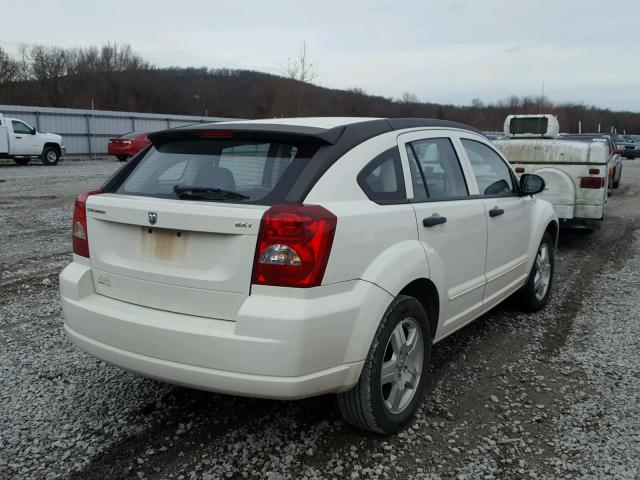 1B3HB48B77D388228 - 2007 DODGE CALIBER SX WHITE photo 4