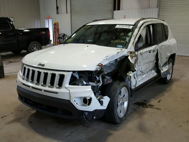 1C4NJCBA1GD525226 - 2016 JEEP COMPASS SP WHITE photo 2