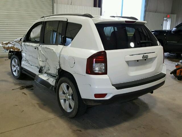 1C4NJCBA1GD525226 - 2016 JEEP COMPASS SP WHITE photo 3