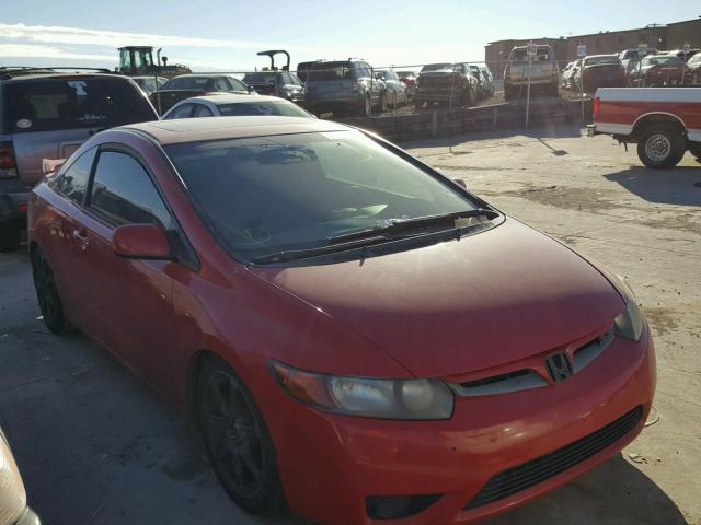 2HGFG21527H704607 - 2007 HONDA CIVIC SI RED photo 1