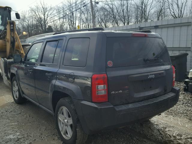 1J4NF1GB2AD674995 - 2010 JEEP PATRIOT SP GRAY photo 3