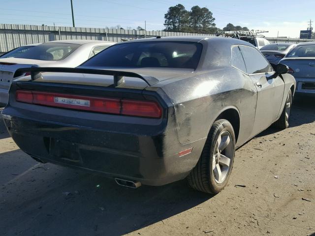 2C3CDYAG1CH186700 - 2012 DODGE CHALLENGER BLACK photo 4