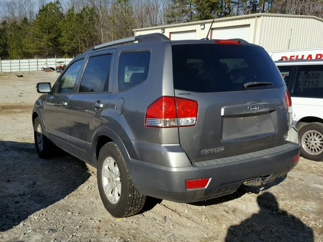 KNDJJ741285008516 - 2009 KIA BORREGO LX GRAY photo 3