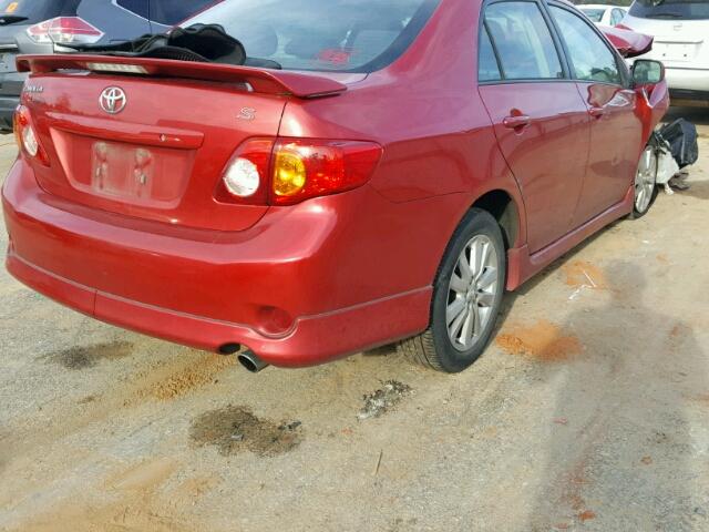 1NXBU4EE0AZ300930 - 2010 TOYOTA COROLLA BA RED photo 4