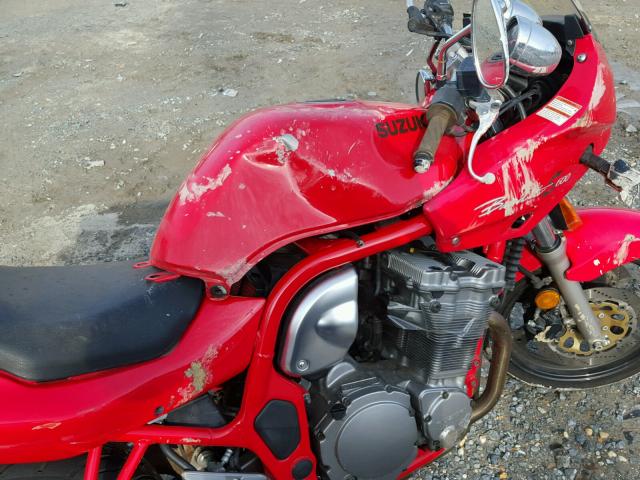 JS1GN77A8T2101507 - 1996 SUZUKI GSF600 S RED photo 9