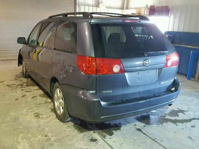 5TDZK22C49S275627 - 2009 TOYOTA SIENNA XLE BLUE photo 3