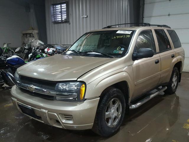 1GNDT13SX62301097 - 2006 CHEVROLET TRAILBLAZE GOLD photo 2