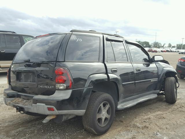 1GNDS13S232121790 - 2003 CHEVROLET TRAILBLAZE BLACK photo 4