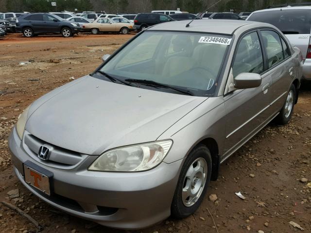 JHMES96695S023643 - 2005 HONDA CIVIC HYBR GRAY photo 9