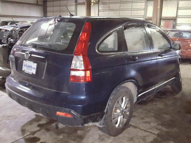 JHLRE48378C015896 - 2008 HONDA CR-V LX BLUE photo 4