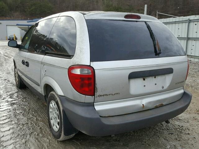 1C4GJ25332B692708 - 2002 CHRYSLER VOYAGER SILVER photo 3