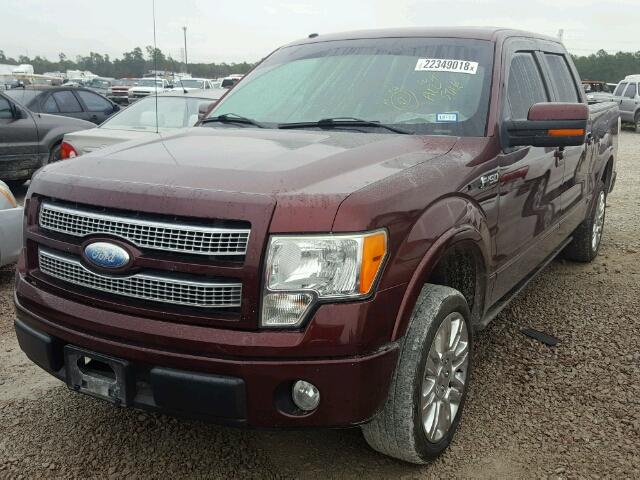 1FTPW12V89FA62171 - 2009 FORD F150 SUPER RED photo 2