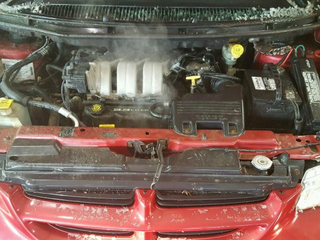 1B4GP44R3VB405028 - 1997 DODGE GRAND CARA RED photo 7