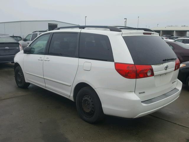 5TDZK23C28S139042 - 2008 TOYOTA SIENNA CE WHITE photo 3