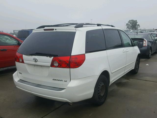 5TDZK23C28S139042 - 2008 TOYOTA SIENNA CE WHITE photo 4