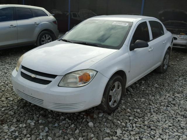 1G1AK55F777322816 - 2007 CHEVROLET COBALT LS WHITE photo 2