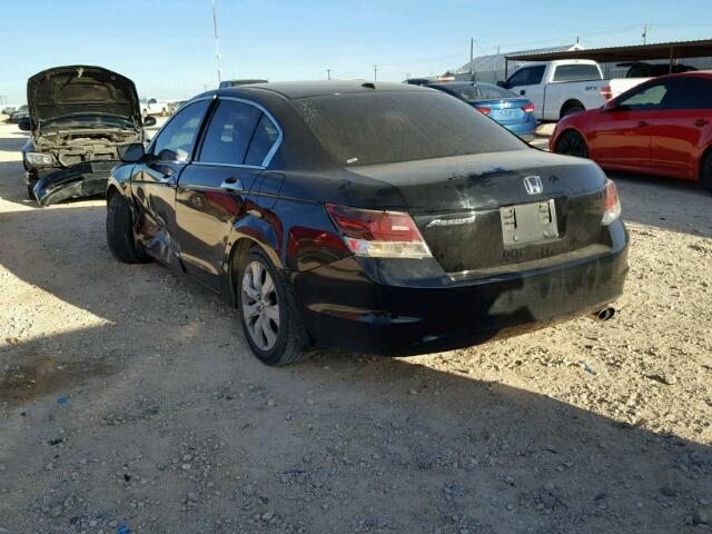 1HGCP26889A087673 - 2009 HONDA ACCORD EXL BLACK photo 3