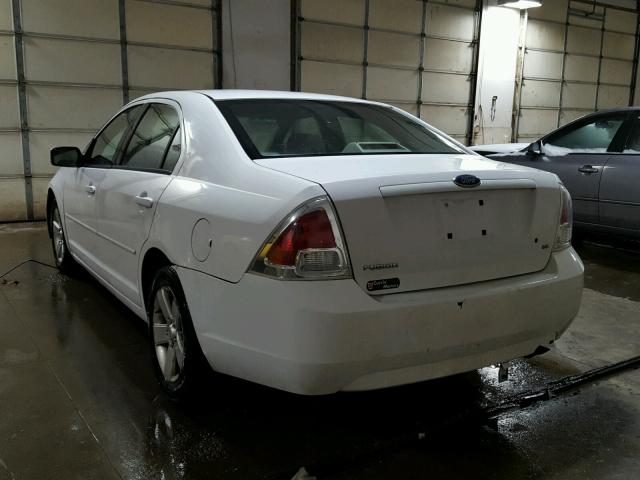 3FAFP07Z56R177605 - 2006 FORD FUSION SE WHITE photo 3