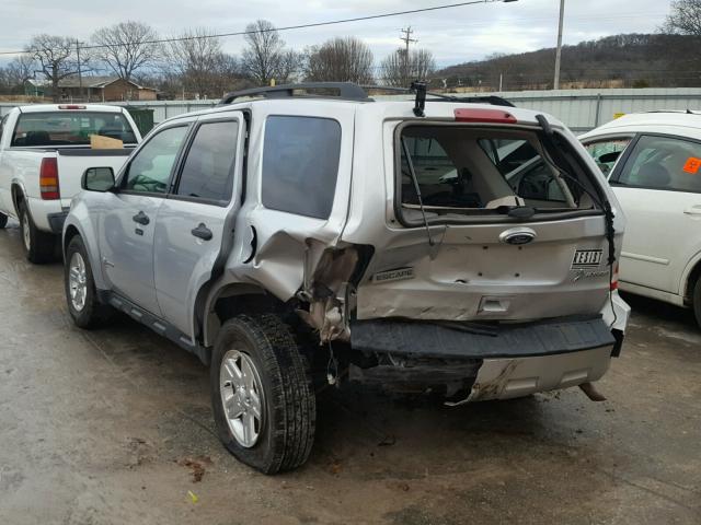 1FMCU5K30CKB12839 - 2012 FORD ESCAPE HYB SILVER photo 3