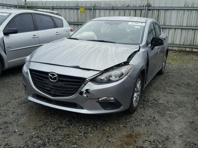 JM1BM1U79G1338320 - 2016 MAZDA 3 SPORT GRAY photo 2