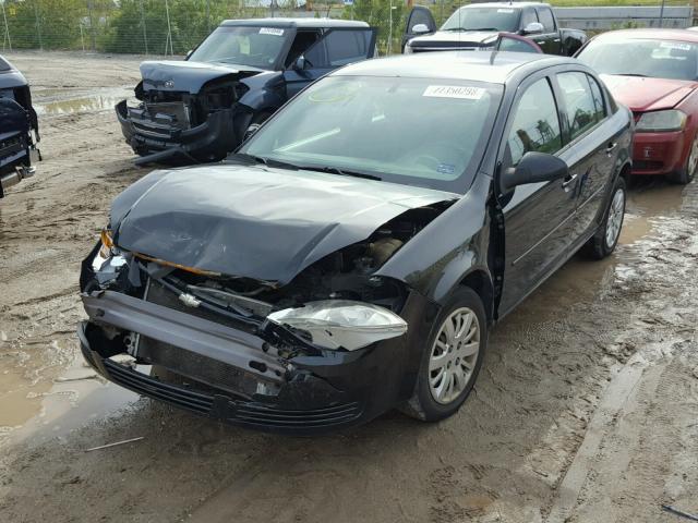 1G1AD5F57A7185965 - 2010 CHEVROLET COBALT 1LT BLACK photo 2