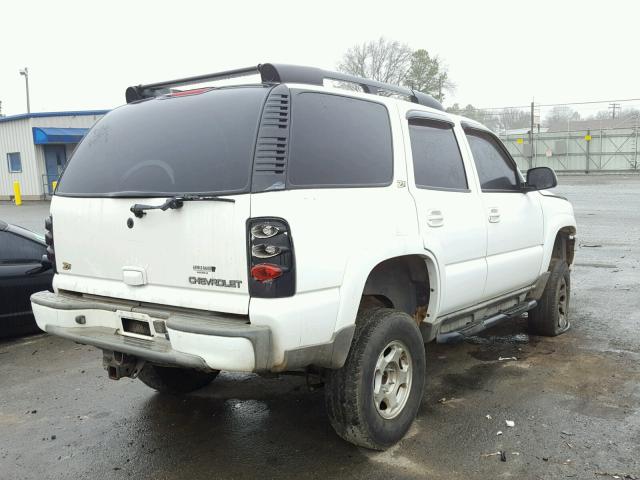 1GNEK13Z53R303041 - 2003 CHEVROLET TAHOE K150 WHITE photo 4