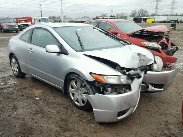 2HGFG12666H567476 - 2006 HONDA CIVIC LX SILVER photo 1