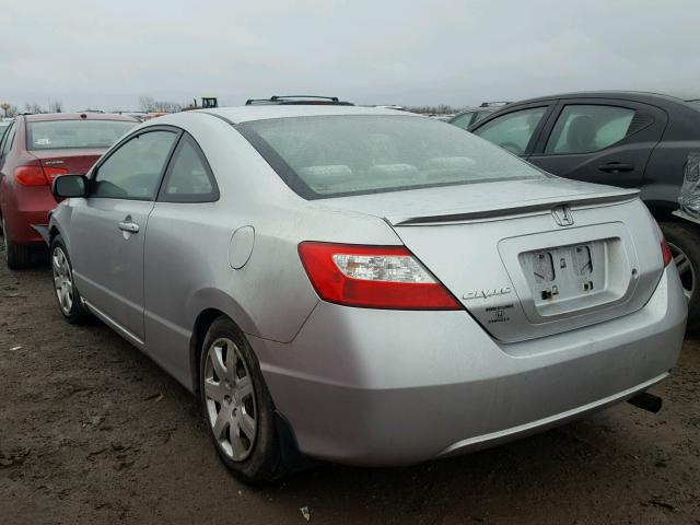 2HGFG12666H567476 - 2006 HONDA CIVIC LX SILVER photo 3