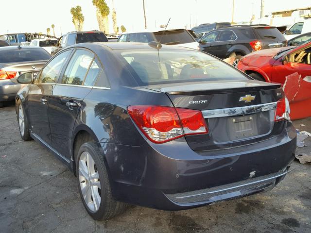 1G1PG5SB2F7293236 - 2015 CHEVROLET CRUZE LTZ GRAY photo 3