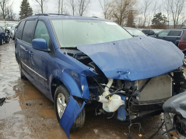 2D4RN5DX2AR125850 - 2010 DODGE GRAND CARA BLUE photo 1