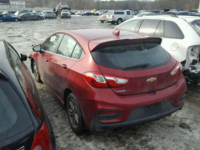 3G1BE6SM3HS543692 - 2017 CHEVROLET CRUZE LT RED photo 3