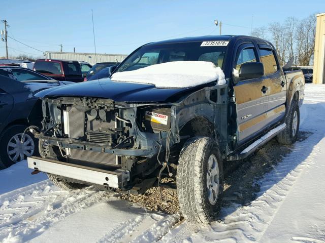 5TELU42N66Z228076 - 2006 TOYOTA TACOMA DOU BLUE photo 2