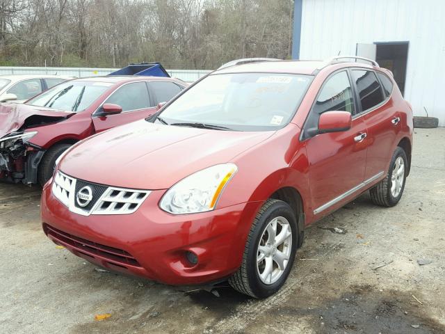 JN8AS5MT7BW164138 - 2011 NISSAN ROGUE S RED photo 2