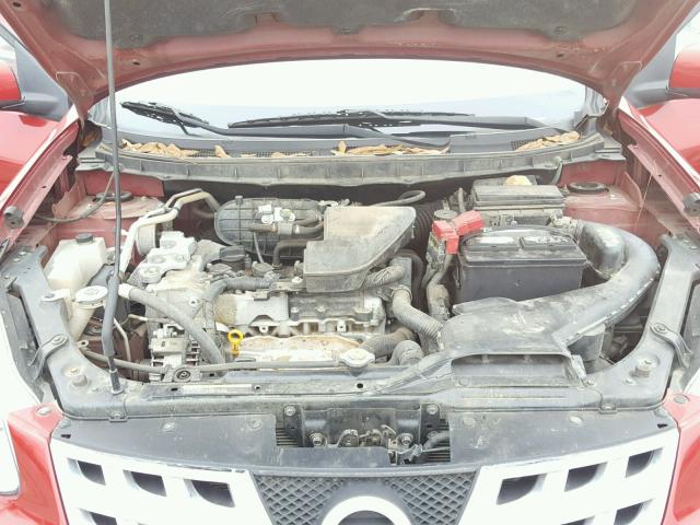 JN8AS5MT7BW164138 - 2011 NISSAN ROGUE S RED photo 7