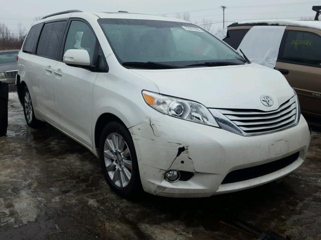 5TDDK3DC1ES092306 - 2014 TOYOTA SIENNA XLE WHITE photo 1