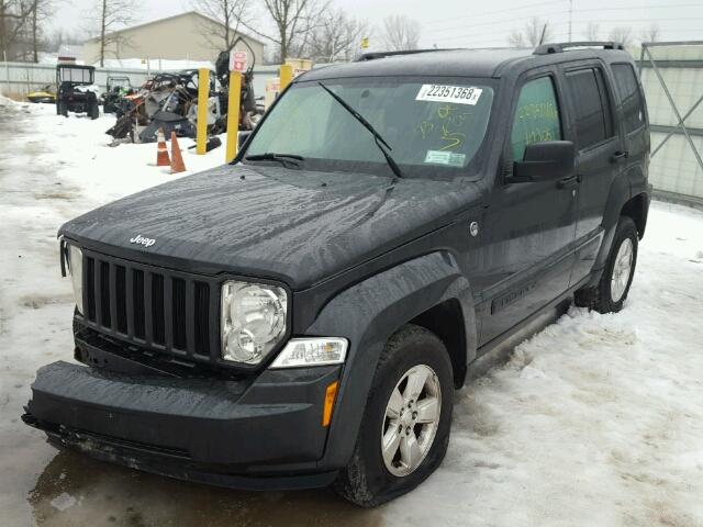 1J4PN2GK2AW149389 - 2010 JEEP LIBERTY SP BLACK photo 2