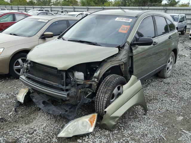 5J6RE38398L006781 - 2008 HONDA CR-V LX SILVER photo 2