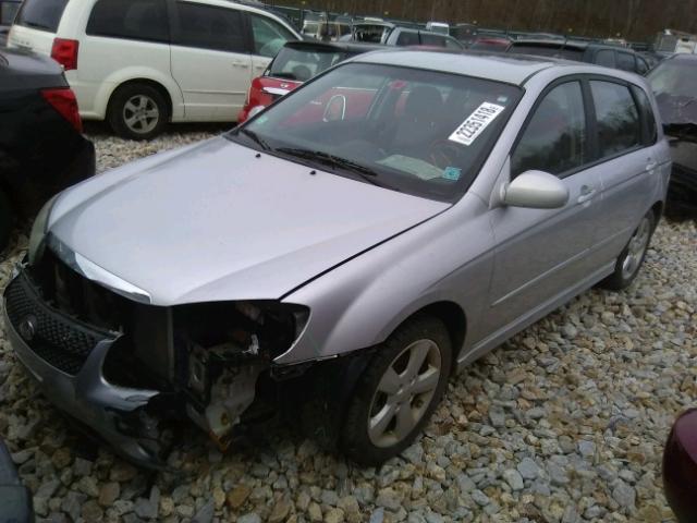 KNAFE162375001230 - 2007 KIA SPECTRA5 S SILVER photo 2