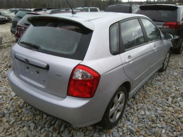 KNAFE162375001230 - 2007 KIA SPECTRA5 S SILVER photo 4